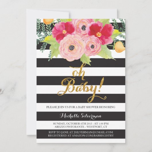 Oh Baby! Einladung (Vorderseite)