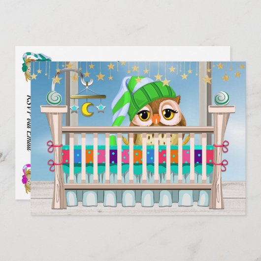 Oh Baby Einladung (Vorne/Hinten)