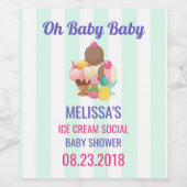 Oh Baby Eis Creme Social Weinetikett (Einzelnes Label)