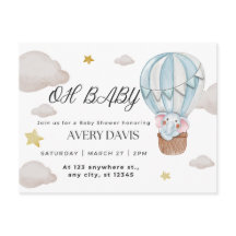 Oh Baby, Elefant, blau