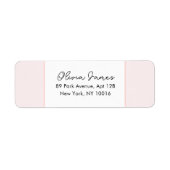 Oh Baby Elegant Script Pink Address Labels (Vorne)