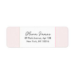 Oh Baby Elegant Script Pink Address Labels