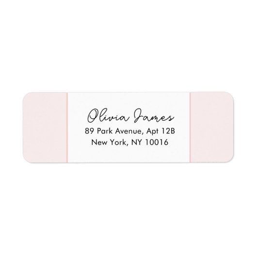 Oh Baby Elegant Script Pink Address Labels (Vorne)