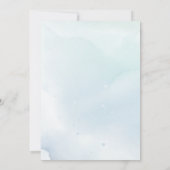 Oh Baby Elephant Blue Baby Dusche Einladung (Rückseite)