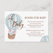 Oh Baby Elephant in Hot Air Ballon Bücher für Baby Begleitkarte (Vorderseite)