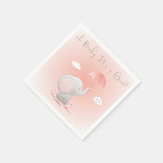 Oh, Baby! Es ist ein Mädchen! Serviette (Ecke)