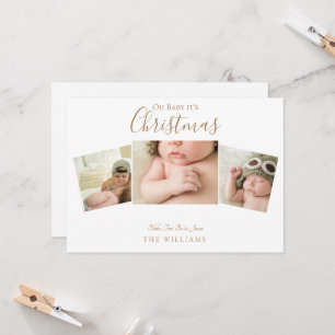Oh Baby Es ist Weihnachts Collage Foto White II