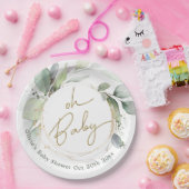 Oh Baby Eucalyptus Baby Duschpapier Teller (Party)