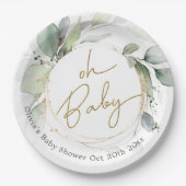 Oh Baby Eucalyptus Baby Duschpapier Teller (Vorderseite)