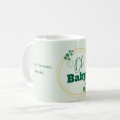 Oh Baby Eucalyptus Leaves Baby Shower Kaffeetasse (Vorderseite Links)