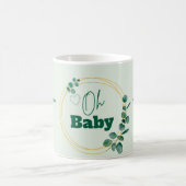 Oh Baby Eucalyptus Leaves Baby Shower Kaffeetasse (Mittel)