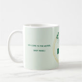 Oh Baby Eucalyptus Leaves Baby Shower Kaffeetasse (Links)