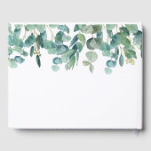 Oh Baby Eucalyptus Pink Balloon Baby Dusche Gästebuch (Rückseite)