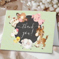 Oh Baby Farm Animals Baby Dusche Danke