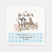 Oh Baby Farm Animals Barnyard Baby Dusche Napkins Serviette (Vorderseite)