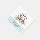 Oh Baby Farm Animals Barnyard Baby Dusche Napkins Serviette (Ecke)