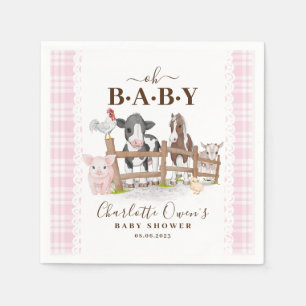 Oh Baby Farm Animals Barnyard Baby Dusche Serviette