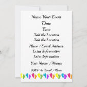 Oh Baby Flamingo Dusche / Adoption Einladung (Rückseite)