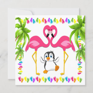 Oh Baby Flamingo Einladung