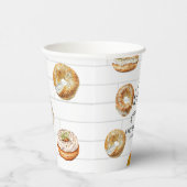 Oh Baby Flaschen & Bagels Baby Dusche Brunch Pappbecher (Rechts)