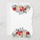 Oh Baby Floral Baby Shower Einladung (Rückseite)