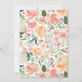 Oh Baby Floral Wreath Baby Dusche Einladung (Rückseite)