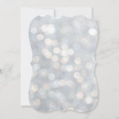 Oh, Baby! Funkelnd Leuchten Lila Dusche Einladung (Rückseite)