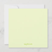 Oh, Baby! Gartendusche Einladung (Rückseite)