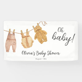 Oh Baby Gender Neutral Baby Shower Banner