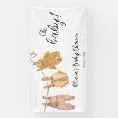 Oh Baby Gender Neutral Baby Shower Banner (Vertikal)