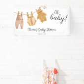 Oh Baby Gender Neutral Baby Shower Banner (InSitu)