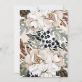 Oh Baby Gender Neutral Pram Boho Babydusche Einladung (Rückseite)