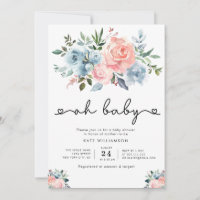 OH BABY | geschlechtsneutrale Babydusche Einladung