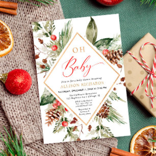 Oh Baby geschlechtsneutrale Winterdusche Einladung