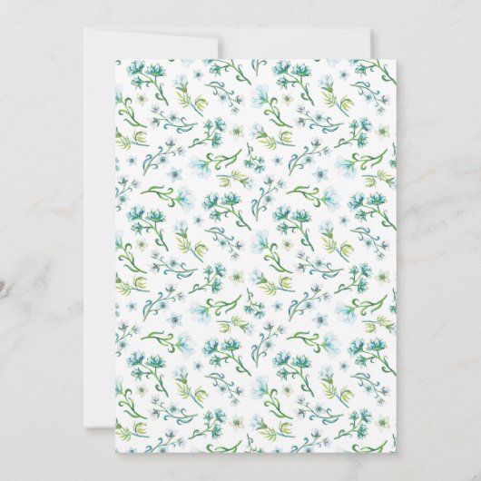 Oh Baby Giraffe A Wild One Safari Animal Floral Einladung (Rückseite)