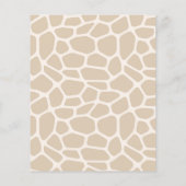 Oh Baby Giraffe Babydusche Einladung (Rückseite)