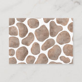 Oh Baby Giraffe Neutral-Windelschein-Eintrittskart Begleitkarte (Rückseite)