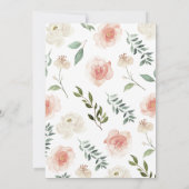 Oh Baby Girl Baby Dusche Einladung (Rückseite)