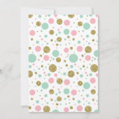 Oh Baby Girl, Baby Shower Einladung, Imitate Glitz Einladung (Rückseite)