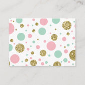 Oh Baby Girl, bringen Sie eine Buchkarte, Imitate  Begleitkarte (Rückseite)