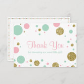 Oh, Baby Girl, danke Karte, Imitate Glitzer (Vorne/Hinten)