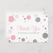 Oh, Baby Girl, danke Karte, Imitate Glitzer (Vorne/Hinten)