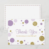 Oh, Baby Girl, danke Karte, Imitate Glitzer (Vorne/Hinten)