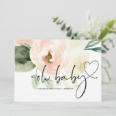 Oh Baby Girl Dusche Junge Mutter Herzlichen Glückw Karte (Stehend Vorderseite)