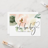 Oh Baby Girl Dusche Junge Mutter Herzlichen Glückw Karte (Vorderseite/Rückseite Beispiel)