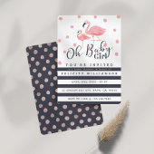 Oh Baby Girl Pink Flamingo Baby Dusche Einladung