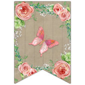 Oh Baby Girl Shower BOHO Kinderzimmer Room Pennant Wimpelkette (Zweite Fahne)