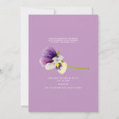 Oh Baby Girl Ultrasound Blütensüße Einladung (Rückseite)