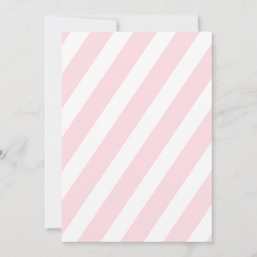 Oh Baby Gold Glitzer Stripe Baby Dusche Einladung (Rückseite)