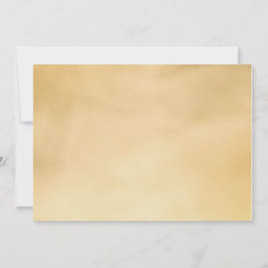 Oh Baby Gold Imitats Jungle tiere Baby Dusche Einladung (Rückseite)